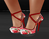 GL-Jinx Red Flower Heels