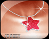 *S*Red Star Necklace