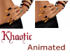 Animated fire fingernail