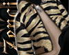 Gold Zebra Fur Coat