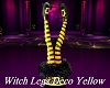Witch Legs Deco Yellow