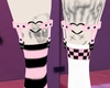 P! Chess Socks Pinku