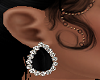 Diamond /Black Earrings
