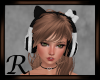 Kitty Headphones B/White