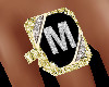Diamond & Gold Ring "M"