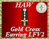 Gold Cross Earring LFV2