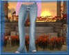 Retro Flare Bottom Jeans