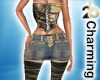 jean skirt outfit