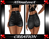 Black Leather Shorts