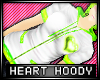 * Heart hoodie - green