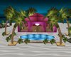 pink pool beach room