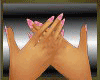 Small Hand + Pink Nails