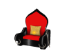 Red and black throne