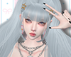 ᨳBlue Grey Bangs