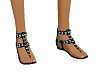 Black Sparkle Sandals