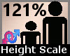 Scaler Height 121% F A