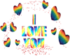 Rainbow I Love You Sign
