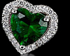 HEART RING GREEN