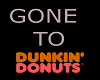 dunkin dougnuts brb sign
