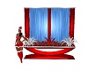 Red & Silver Rm Divider