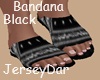 Bandana Black Flats