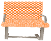 side chair ging orange
