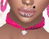 Pink/w Dots Choker