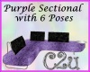 C2u Purple 6 Pose Sofa