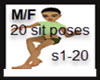 ! M/F Sit1-20 Poses