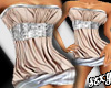 (X)silver skirt+top