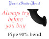Pipe 90% bend