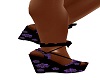 Purple & Blk Sandles