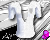 [A]White Open DressShirt