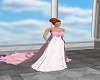 pink train gown