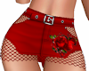 Red rose mini skirt RL