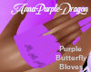 Purple Butterfly Gloves