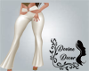 Cream belted Pants