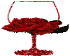 wine n Red rose sticker