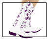 Cowboy boots-purple