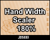 Hand Width Scaler 180%