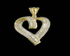 diamond and gold heart