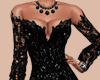 E* Black Lace Gown