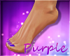 Feet + Purple Toenails