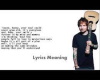 thinking out loud (lyric