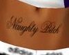 K Naughty Bitch Tattoo