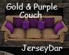 Gold & Raspberry Couch