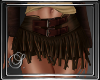 (SL) Brown Fringe Skirt