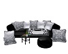 NA-Blk/Silver Sofa