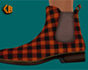 Orange Plaid Boots (F)