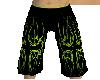 green tribel pants
